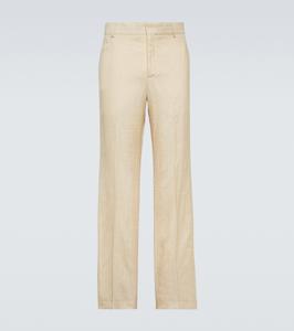 Прямые брюки paris с завышенной талией Wales Bonner, белый