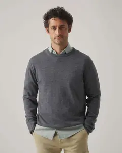 Мужской свитер с круглым вырезом Scotta 1985, серый
