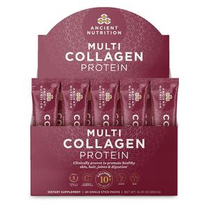 Коллаген Ancient Nutrition Multi Protein 10 Types Vitamin C + Probiotics Unflavored, 40 стиков х 10,1 г