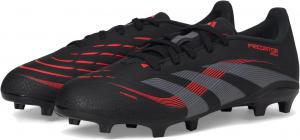 Кроссовки Adidas Kids League Predator Firm Ground/Multi Ground Soccer Cleats, Black/Grey/Lucid Red