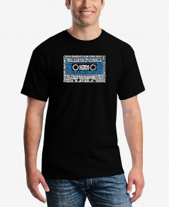 Мужская футболка с коротким рукавом 80-х one hit wonders word art LA Pop Art, черный