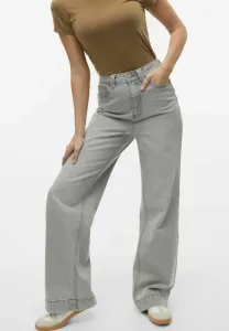 Джинсы кэти с очень высокой посадкой и прямым кроем Vero Moda, Light Grey Denim