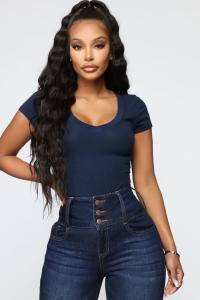 Топ Fashion Nova 65000, нави