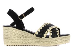 Эспадрильи Gemin на танкетке Camila'S, черный