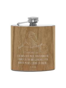 Mr. & Mrs. Panda Фляга Flachmann Orca ohne Spruch in Braun