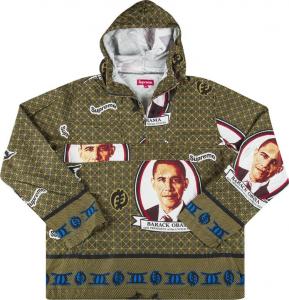 Анорак Supreme Obama Anorak 'Green', зеленый