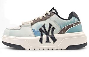 Кроссовки MLB Chunky Liner Skateboarding Shoes Unisex Low-top Brown, синий