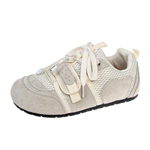 Дышащие низкие кроссовки для скейтбординга для женщин JEPSEN, Ecru
