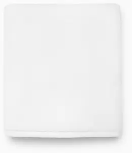 Банное полотенце Sferra Cielo 40 "x 70" - 100% Хлопчатобумажное полотенце Zero Twist из длинного штапеля, стойкая к выцветанию краска, сверхмягкие и хорошо впитывающие большие полотенца с роскошной тканевой каймой для ванной комнаты, белый