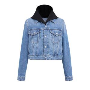 Куртка Alaïa Hooded Jacket, Bleu Vintage