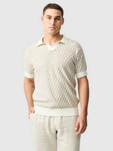 Galdfield Geo Cotton Regular Fit футболка-поло с коротким рукавом Rodd & Gunn, Cream