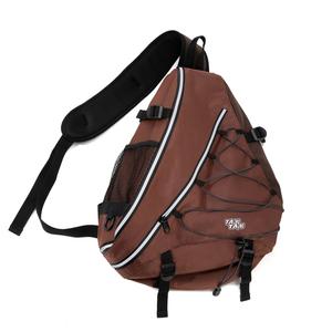 Нейлоновая сумка кроссбоди унисекс коричневая TAKI, серая