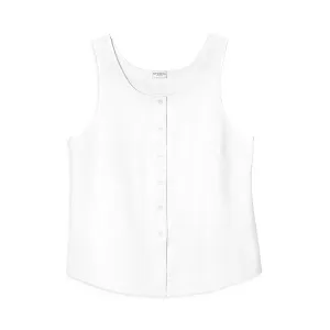 Майка Caricia с пуговицами Sferra, белый