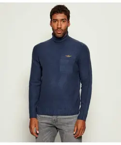 Водолазка Regular fit Aeronautica Militare, синий