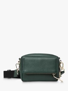 Кожаная сумка через плечо Whistles Bibi, темно-зеленая
