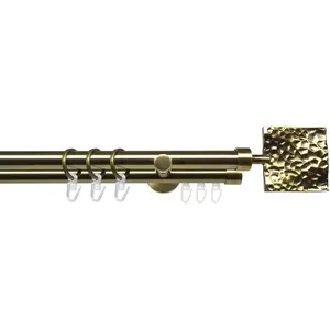 Карниз Stilgarnitur 20 мм Blues Johnny Ø 2 мм, двухрядный, фиксированная длина, комплект карниза Liedeco, Messingfarben