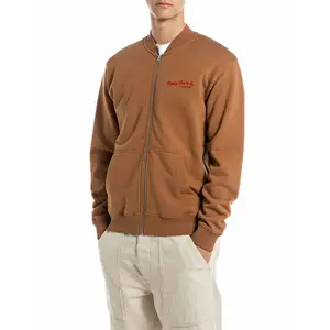 Толстовка Replay M3181.000.21842 на молнии, коричневый