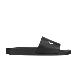Шлепанцы Off-White Logo Sliders 'Black', черный