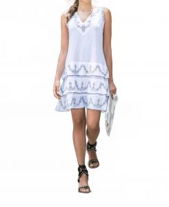 Туника-платье Mariane в белом цвете Guadalupe Design