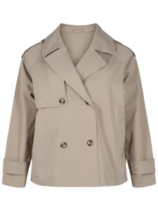 Пальто межсезонное Zizzi MMadrid, серо-коричневый