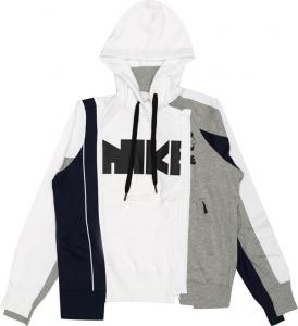 Худи Nike x Sacai Double-Zip Hoodie 'Canyon Gold/Obsidian', серый