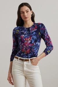 Хлопковая водолазка Lauren Ralph Lauren, синий