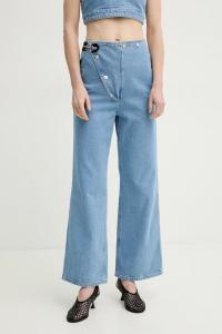 Хлопковые джинсы MAKENA Nanushka, синий