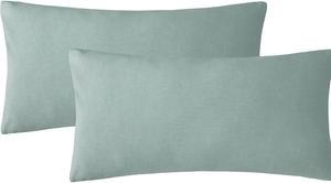 Комплект наволочек Soulful, 2 предмета, 40x80 см, аквамариновый