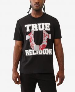 Мужская футболка с коротким рукавом и круглым вырезом True Religion, Jet Black