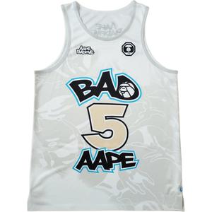 Майка мужская Aape X Badfive, белый камуфляж Lining, белый