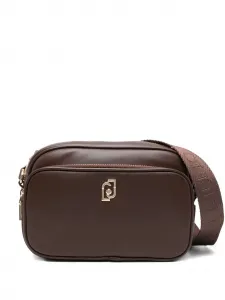 Маленькая сумка через плечо с застежкой-молнией и логотипом LIU JO, коричневый