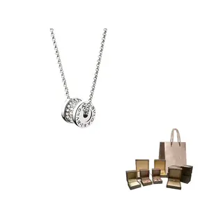 BVLGARI Ожерелье из белого золота 18 карат B.Zero1 унисекс