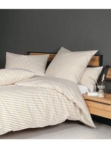 Постельное белье из хлопка Janine, шиншилла, натурального цвета Janine, 135 x 200 + 80 x 80 см