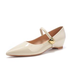 Женские туфли на высоком каблуке цвета экрю, абрикос Beijiani, Ecru