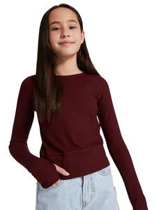 Лонгслив Converse, цвет dunkelrot