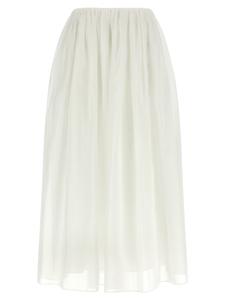 Многослойная юбка Brunello Cucinelli, белый