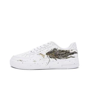 XTEP Кроссовки Air Force One с антискользящей амортизацией, износостойкие, низкие, для скейтбординга, унисекс, белые, желтые, черные