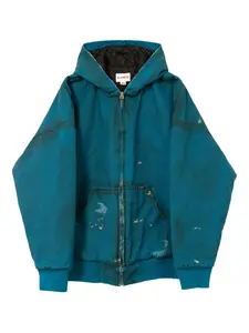 Куртка Boro на молнии с эффектом потертости Kamiya, синий