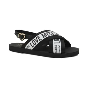 Сандалии с добавлением кожи Love Moschino, черный