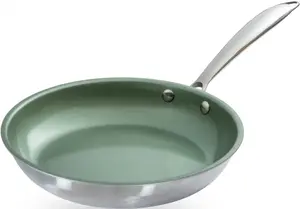 Сковорода Just Vegan CeraVegan, темно-зеленый / серебряный