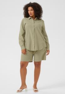 Блузка на пуговицах Kaffe Curve, светло-зеленый