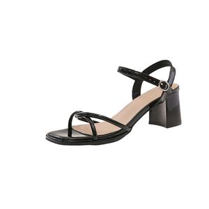 WUJI Женские сандалии на одной застежке черные, цвет Black