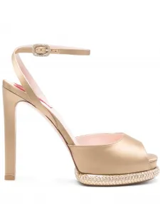 Босоножки Viv' Choc на платформе Roger Vivier, золотой