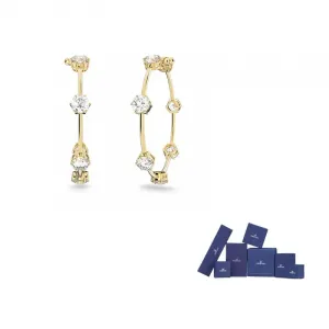 Swarovski Позолоченные серьги Women's White