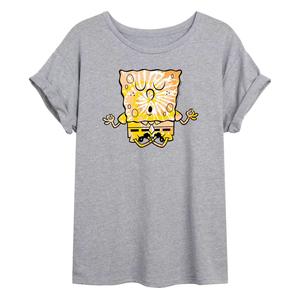 Футболка оверсайз с принтом тай-дай Junior's SpongeBob SquarePants Licensed Character
