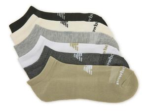 Носки New Balance Cushioned No Show Socks - 6 Pack, White/Charcoal/Sage Green