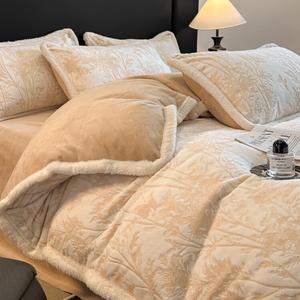 LUOLAI HOME Комплект постельного белья, 1.5 м, 4 предмета, Yudie, хаки