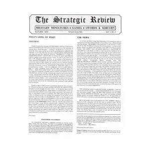 Журнал #3 "Deserted Cities of Mars, Mapping the Dungeon", Dragon Magazine - Strategic Review (Precursor to Dragon Magazine)