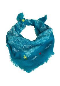 Шарф Antoine et Lili BANDANA ETOILE, Bleu Turquoise/Turquoise