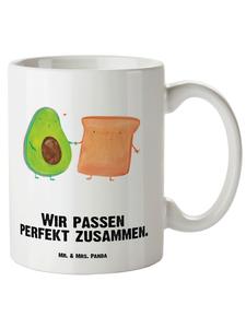 Кружка XL с тостом из авокадо и белой надписью Mr. & Mrs. Panda